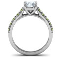 Vintage Diana Ring Vintage Diana Ring product image with round centre stone and side stones
