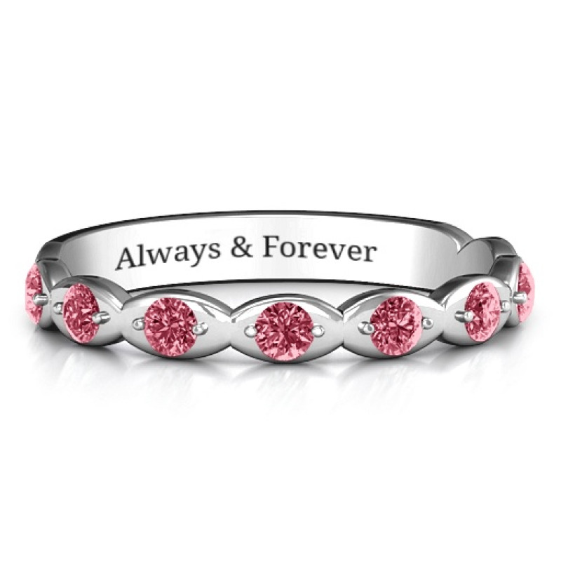 Vintage Glamour Accented Band Vintage Glamour Accented Band with round accent stones