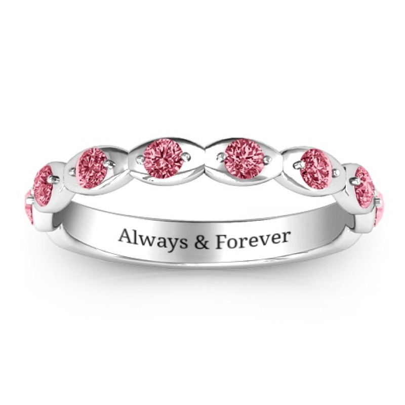 Vintage Glamour Accented Band ring view Vintage Glamour Accented Band ring view