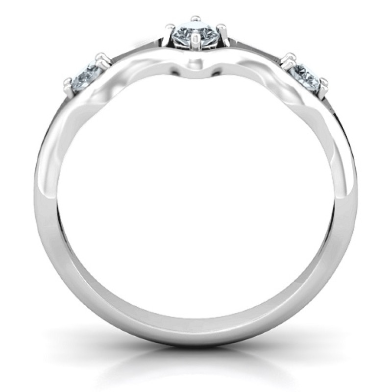 Wavy Trio Ring product view