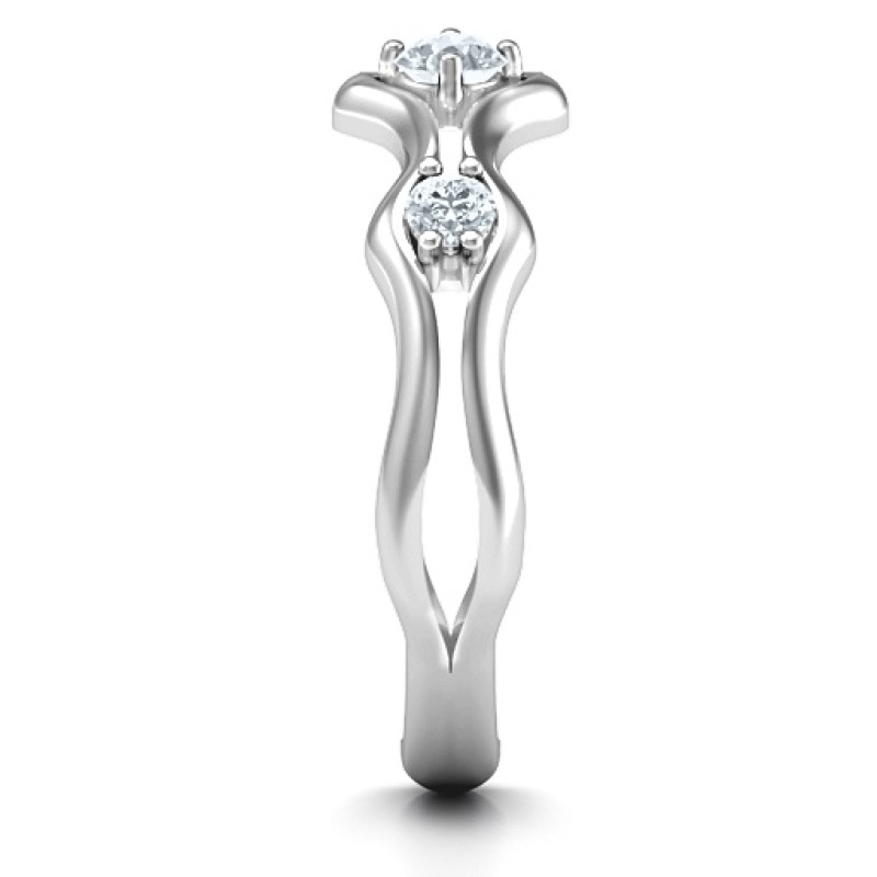 Wavy Trio Ring product view