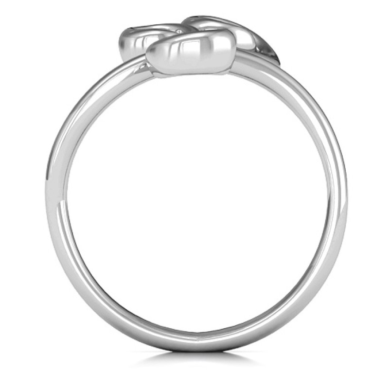 Whimsical Waves 3-Stone Ring - Alternate Angle Whimsical Waves three-stone ring, alternate angle