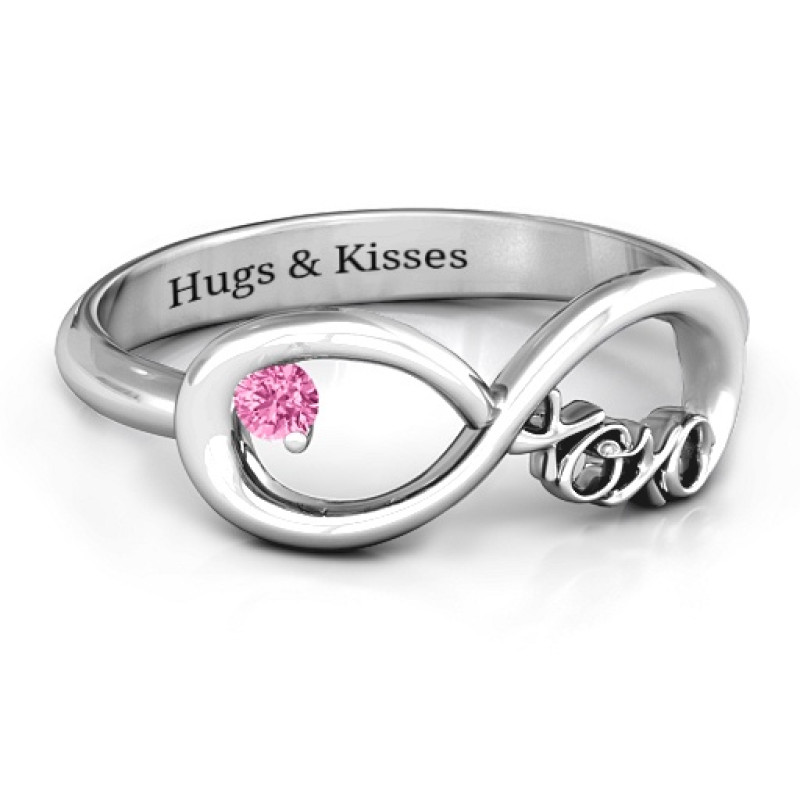 XOXO Infinity Ring XOXO Infinity Ring with round stone