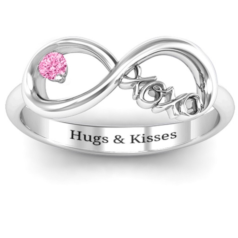 XOXO Infinity Ring XOXO Infinity Ring with round stone