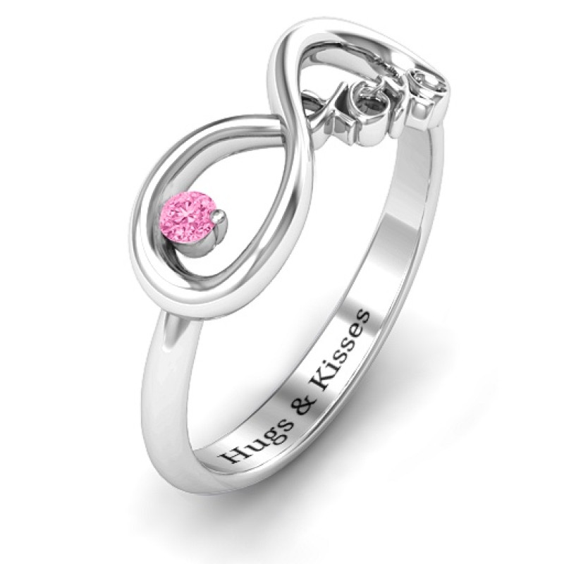 XOXO Infinity Ring XOXO Infinity Ring with round stone