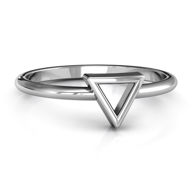 Personalised Triangle Ring Personalised triangle ring product image