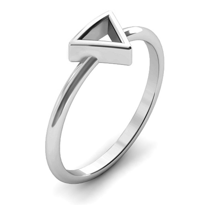 Personalised Triangle Ring Personalised triangle ring gallery image