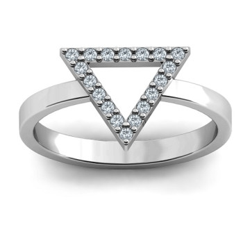 Your Best Triangle with Accents Ring Your Best Triangle with Accents Ring