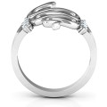 Zig Zag Snake Ring Zig Zag Snake Ring with six round stones