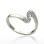 Personalised Birthstone Initial Letter Ring Sterling Silver