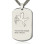 Cupid Man's Dog Tag Name Necklace