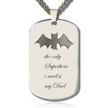 Men's dog tag name necklace