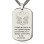 Man's Dog Tag Eagle Name Necklace