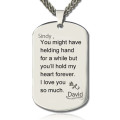 Men's Personalised Dog Tag Name Necklace Men's personalised dog tag name necklace