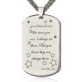 Personalised best friends dog tag name necklace
