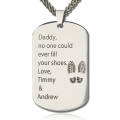 Personalised dog tag name necklace