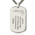 Best Friends Dog Tag Name Necklace Best Friends Dog Tag Name Necklace