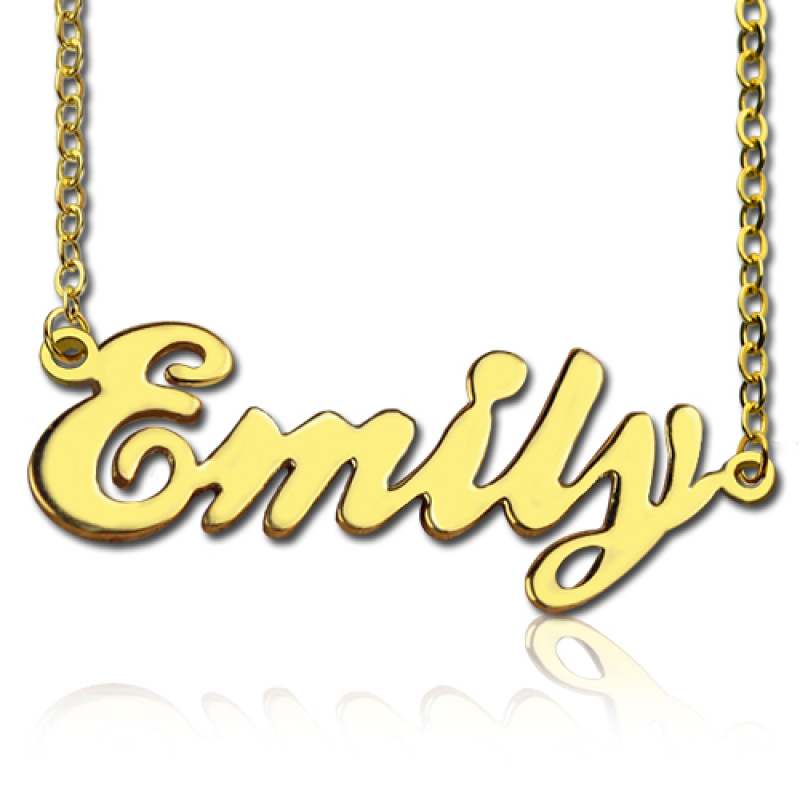 Cursive Script Name Necklace in 18ct Solid Gold Cursive script name necklace in 18ct solid gold