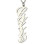 Personalised Vertical Carrie Style Name Necklace Silver
