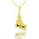 The Idaho State USA Map Necklace With Heart Name Gold Plated
