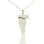 Custom Vermont State USA Map Necklace With Heart Name Silver