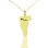 Custom Vermont State USA Map Necklace With Heart Name Gold Plated