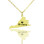 Virginia State USA Map Necklace With Heart Name Gold Plated