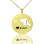 Custom Maryland Disc State Necklaces With Heart Name Gold Plated