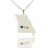 Custom Missouri State Shaped Necklaces With Heart Name Silver