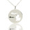 Custom Michigan Disc State Necklaces With Heart Name Silver