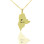 Custom Maine State Shaped Necklaces With Heart Name Gold Plated