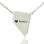 Custom Nevada State Shaped Necklaces With Heart Name Silver