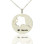 Custom Alaska Disc State Necklaces With Heart Name Silver