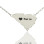South Carolina State Shaped Necklaces With Heart Name Silver