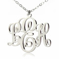 Personalised Vine Font Initial Monogram Necklace Personalised vine font initial monogram necklace product image
