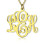 Perfect Fancy Monogram Necklace Gift 18ct Gold Plated