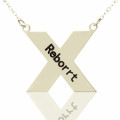 Personalised St. Andrew name cross necklace