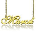 Personalised 18ct gold plated nameplate necklace