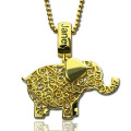 Personalised Elephant Name and Birthstone Necklace Personalised elephant name necklace with optional birthstone
