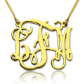 Custom monogram initial necklace