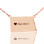 Personalised ND State USA Map Necklace With Heart Name Rose Gold