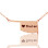 America Oklahoma State USA Map Necklace With Heart Name Rose Gold