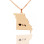 Custom Missouri State Shaped Necklaces With Heart Name Rose Gold