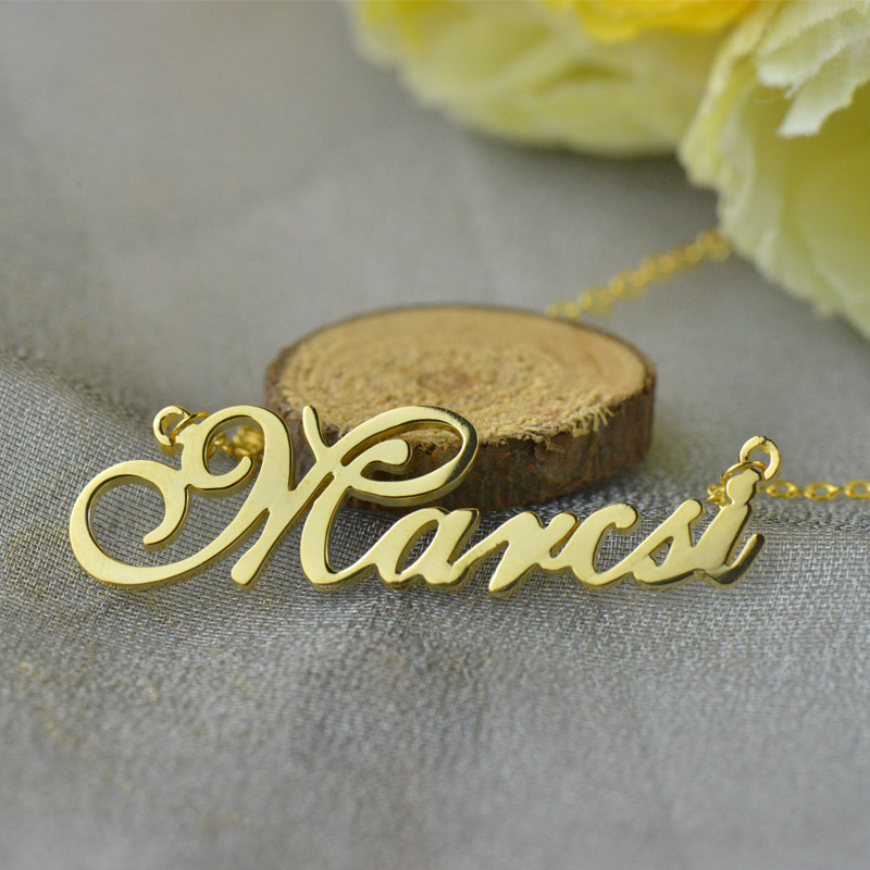 Personalised nameplate necklace product image