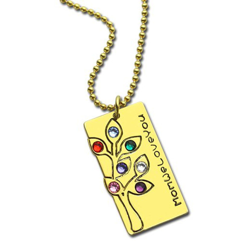 Personalised family tree necklace product image