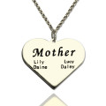 Personalised Mother Family Heart Necklace Personalised Mother family heart necklace in sterling silver