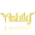 Personalised Harrington font name necklace