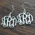 Personalised Monogram Earrings Detail Personalised monogram earrings product view