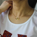 Infinity symbol necklace with personalised engraved name