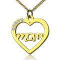 Mother’s Heart Birthstone Necklace Mother’s Heart birthstone necklace